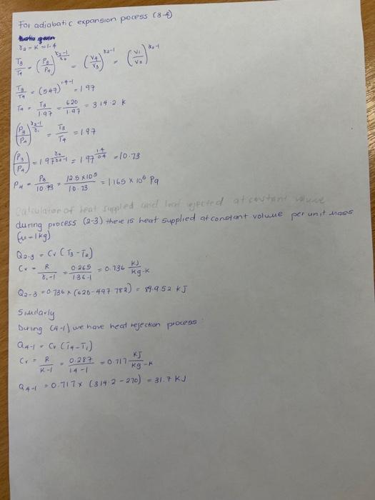 INITAL CONDITIONS The mixture of combustion products has the following compesition is