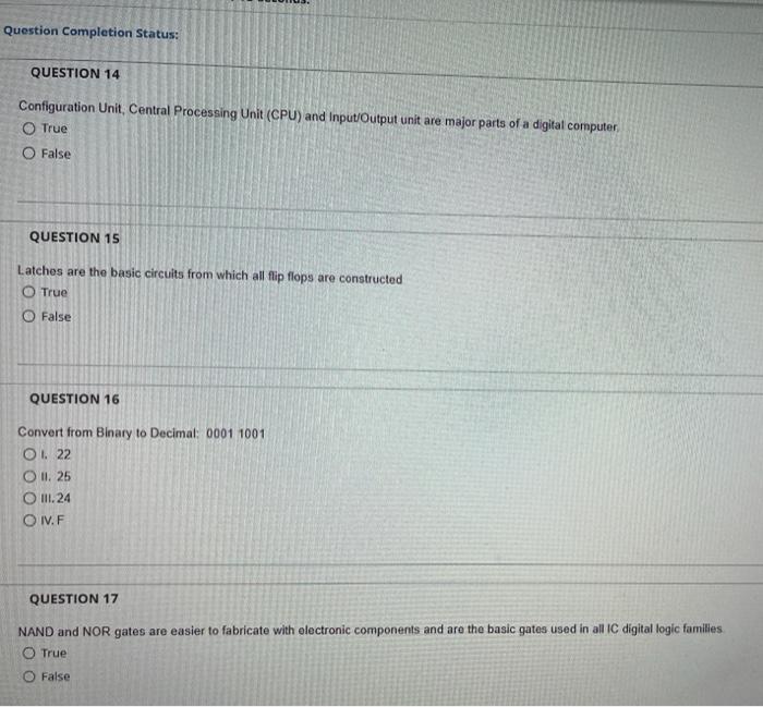 help! Configuration Unit, Central Processing Unit (CPU) and Input/Output unit are major
