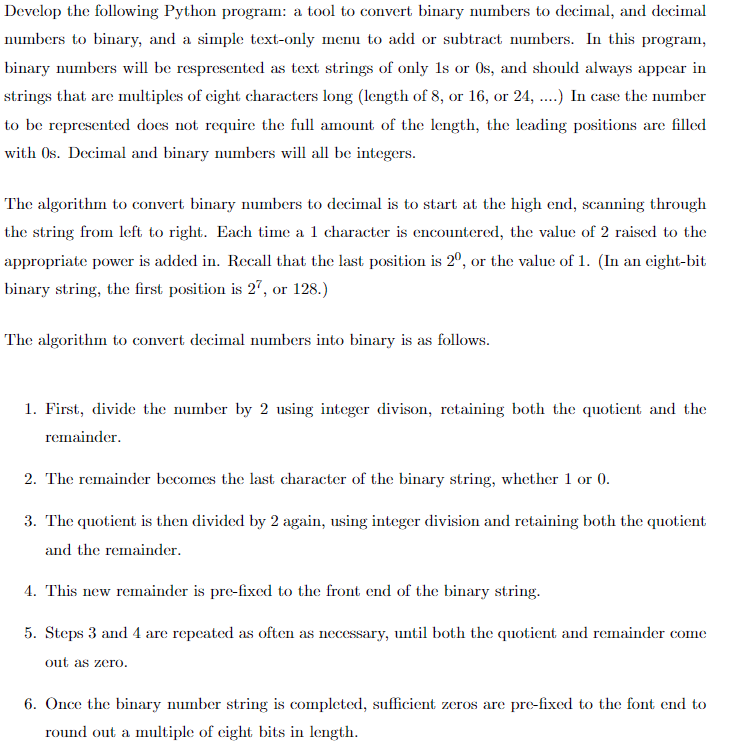 Create a Python 3 Script that converts decimal numbers to binary
