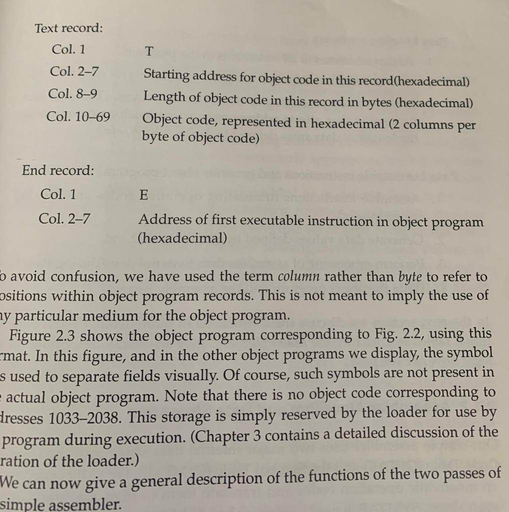 not the case (that is, if address fields could begin anywhere within