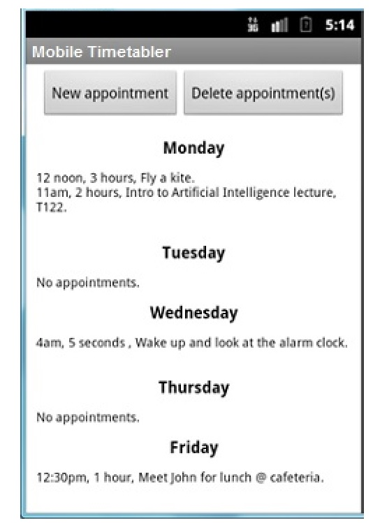 following settings: Minimum SDK: API 19 Android 4.4 Application Name: Mobile Timetabler