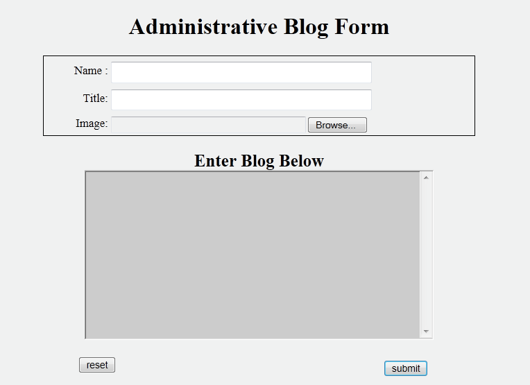 Programming Assignment #5 implements a simple Blog integrating HTML, Apache, and PHP.