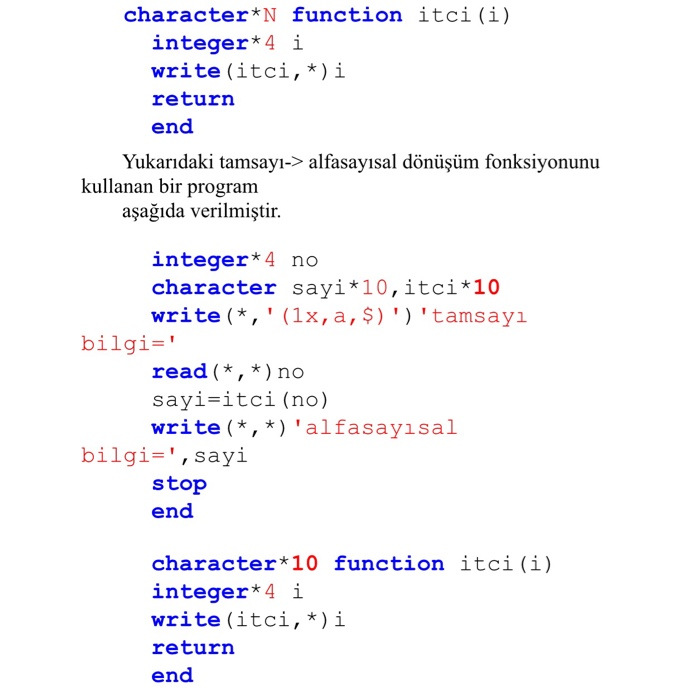  Convert this code from Fortran to C ++ character* N function