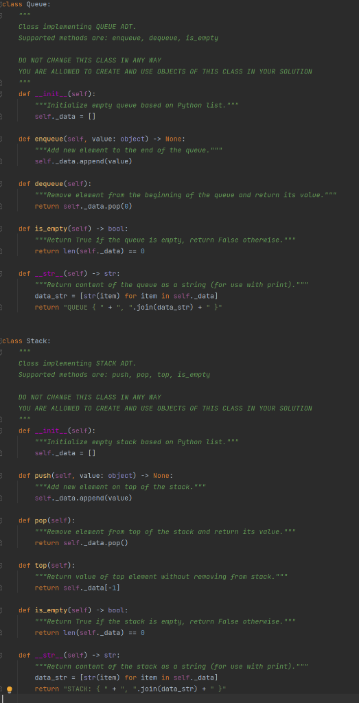 using python please help solve methods Implement the BST class by completing