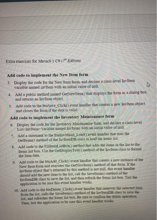 using System.Collections.Generic; using System.Linq; using System.Threading.Tasks; using System.Windows.Forms; namespace InventoryMaintenance { static