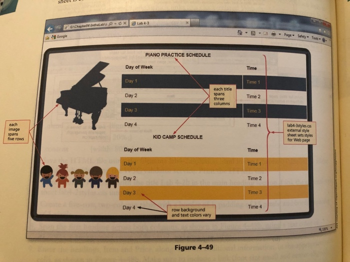 to the one shown in Figure 4 49. The Web page will