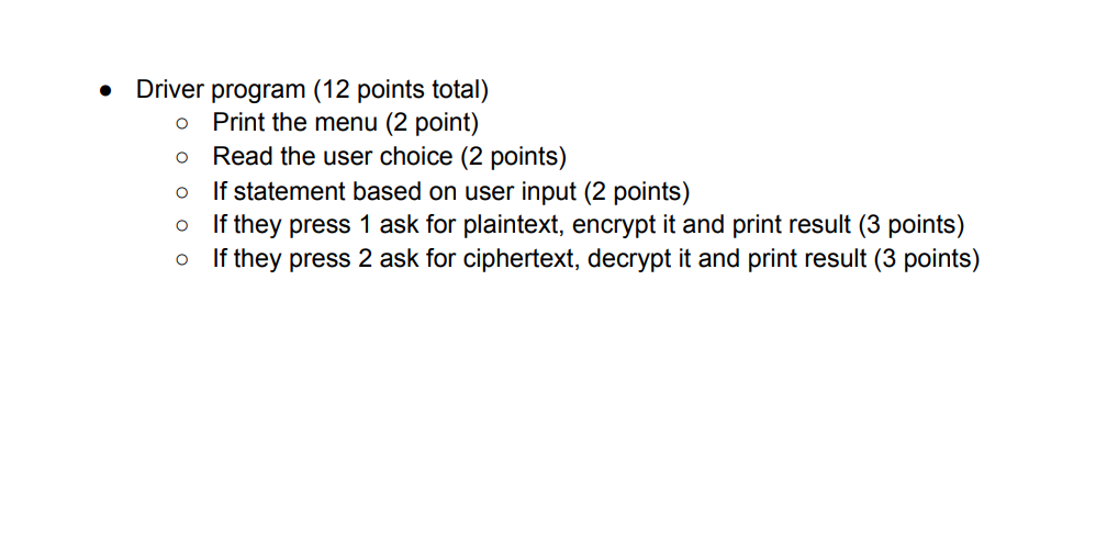of the alphabet and shift it three letters to the right. You'd