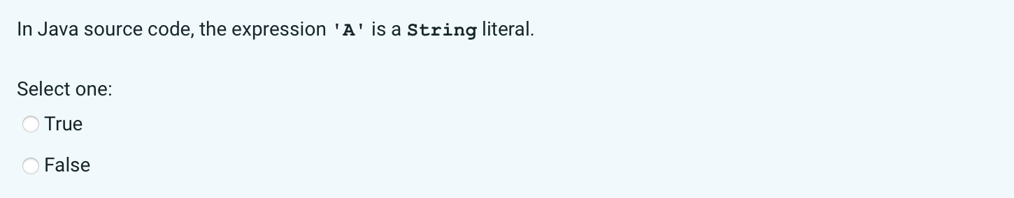 Select one: True False Given the following declaration: var scan = new