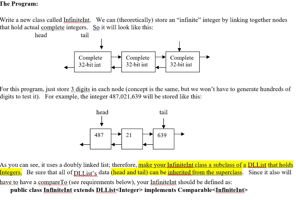 Please use the doubly linked list you developed (DLList.java). Let me know