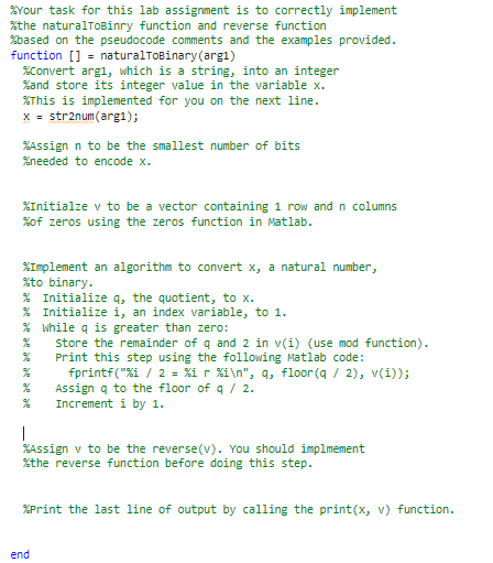 Please do not use any built-in functions in Matlab that automatically convert
