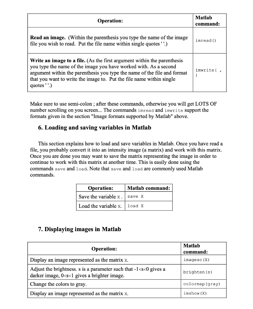 many things to keep in mind such as loading an image, using
