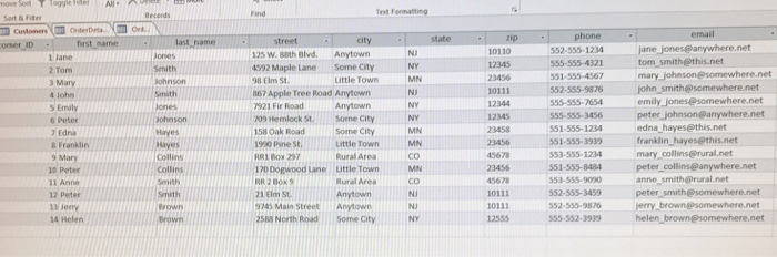 each of the queries specified below, write the corresponding SQL code in