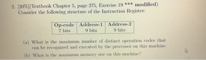 2. [20%)(Textbook Chapter 5, page 275, Exercise 19 modified) Consider the