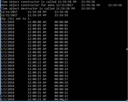 C++ Modify the Time class(attached) to be able to work with Date