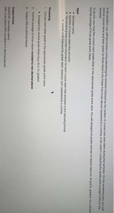 python In this problem, you will first receive a string identifying the