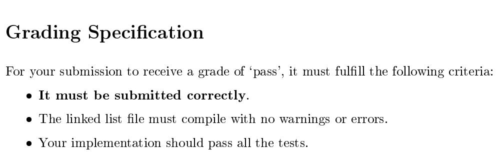 I've included the tests.c, the makefile, linkedlist.h, and the linked_lists.c below. Makefile: