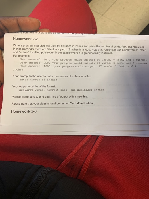  Your CSS Homework 2-2 Write a program that asks the user