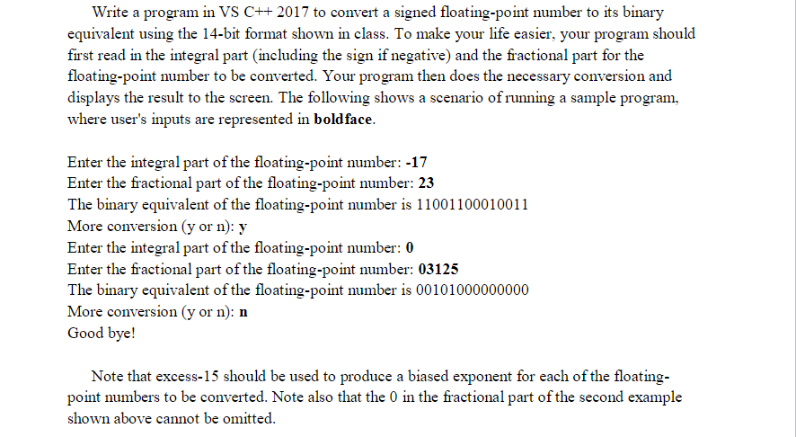  Write a program in VS C++ 2017 to convert a signed