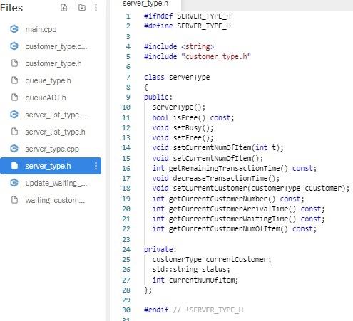 } bool isFullQueue() const { return (count == maxQueueSize); } int getSize()