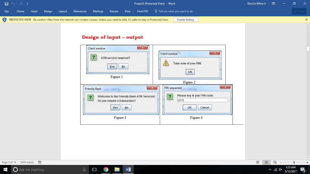 The Problem and Requirements In this project you implement a computer model