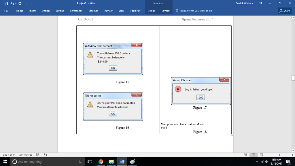 If PIN accepted: The client is offered three options Obtain a statement