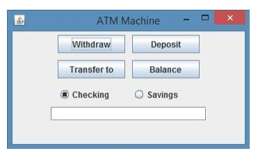 This project involves writing a program that implements an ATM machine. The