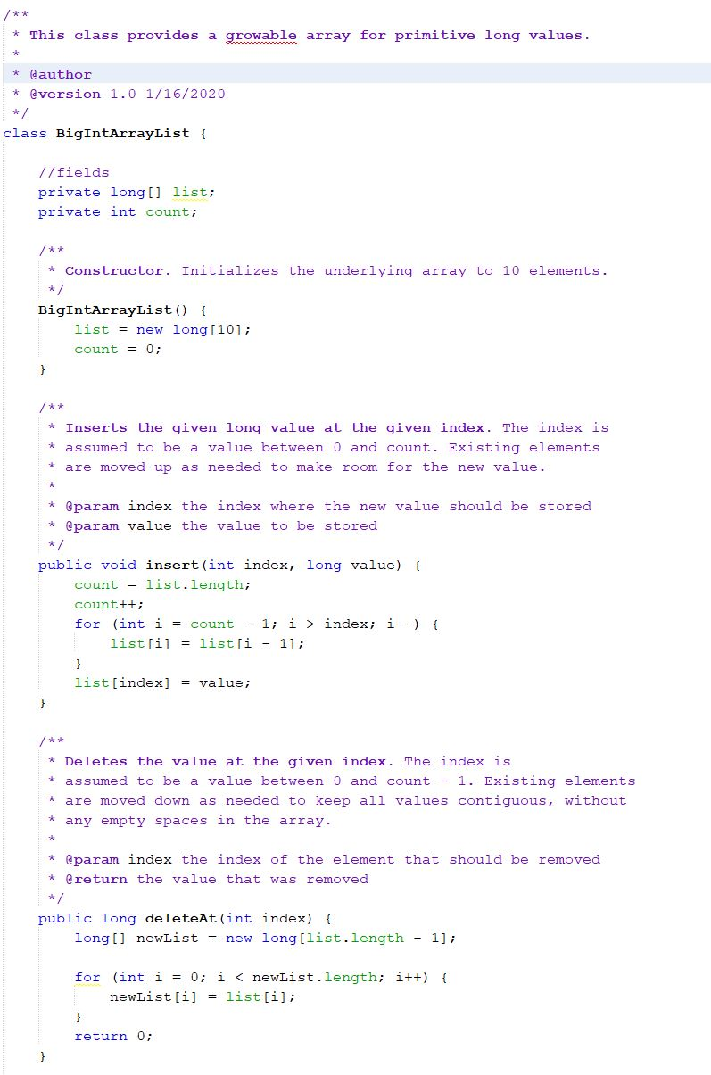  How would we write the body for the insert(), deleteAt(), delete(),
