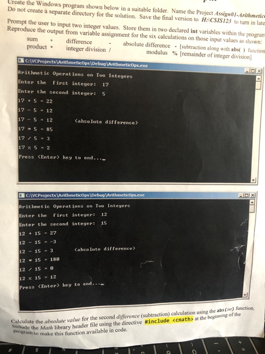  Create the Windows program shown below in a suitable folder. Name