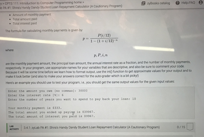  y CPTS 1 1 1 : Introduction to Computer Programming home>