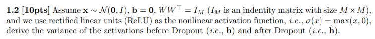 units. Suppose the input vector xRN1. The hidden activations hRM1 are computed