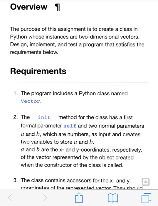 entity that has direction and magnitude. A two-dimensional vector can be represented