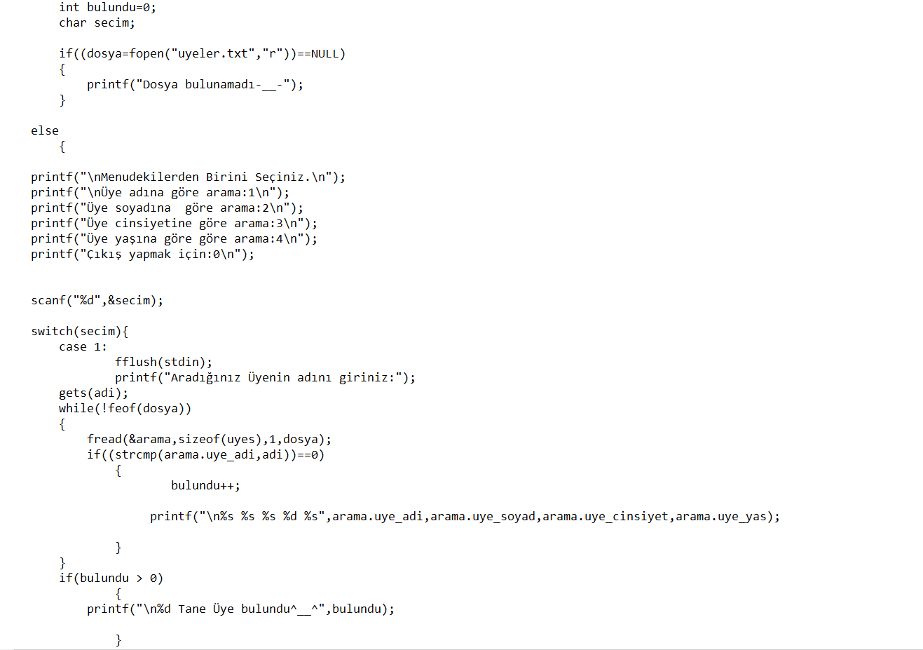 a presentation about this code, please explain item by item in a