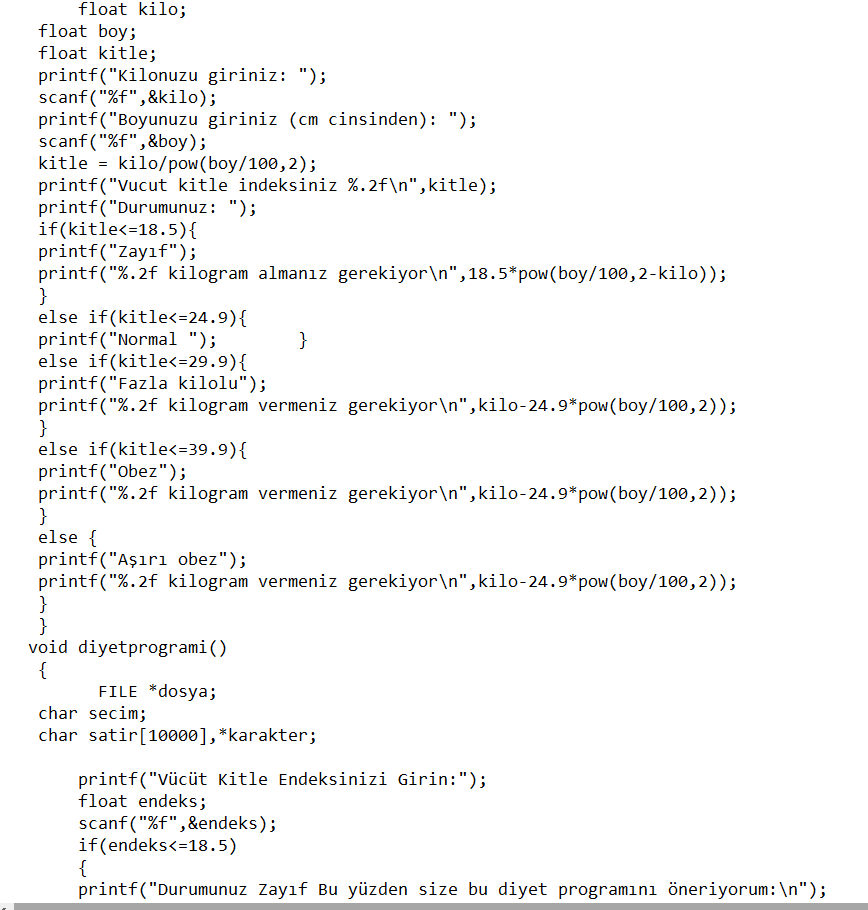 //Switch-case sistemi ve if yardmyla men sistemini yazdm. char Tercih = 'r';