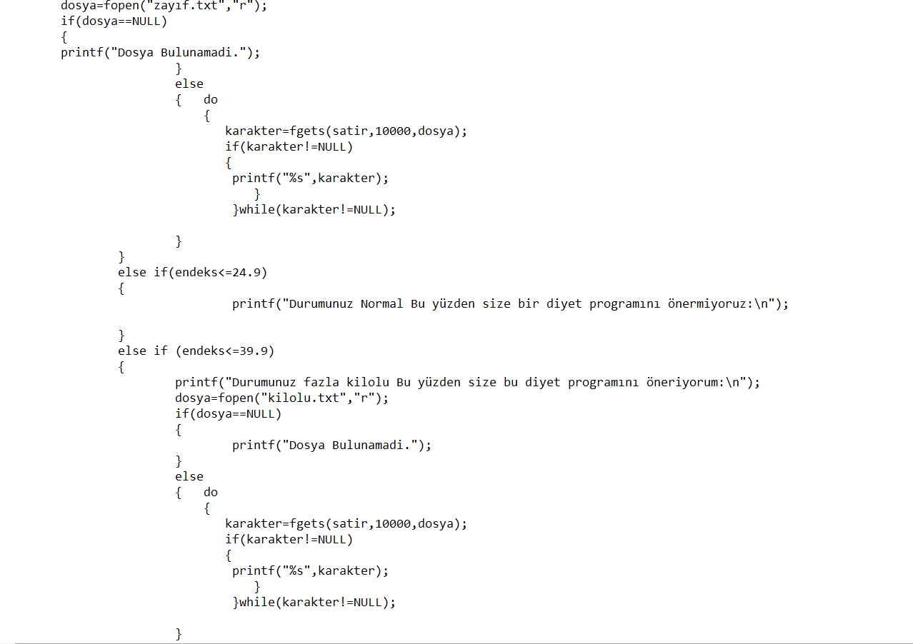 printf(" "); printf("Yapmak istediiniz ilemi seiniz:"); printf("Yeni bir ye eklemek iin-->1 ");