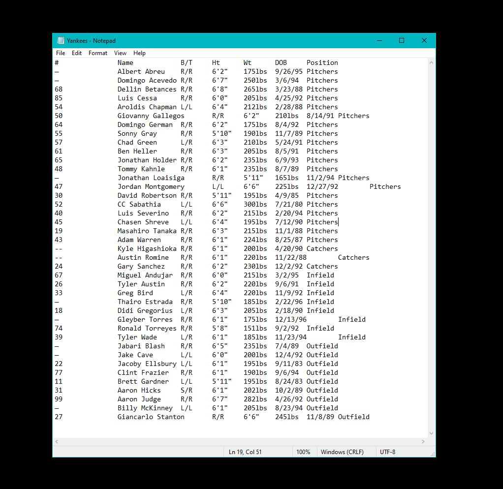 Write in JAVA In a baseball an array of 9 players circulates