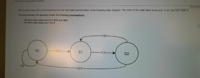  FQuestion Completion Status: Which option shows the correct expression for the