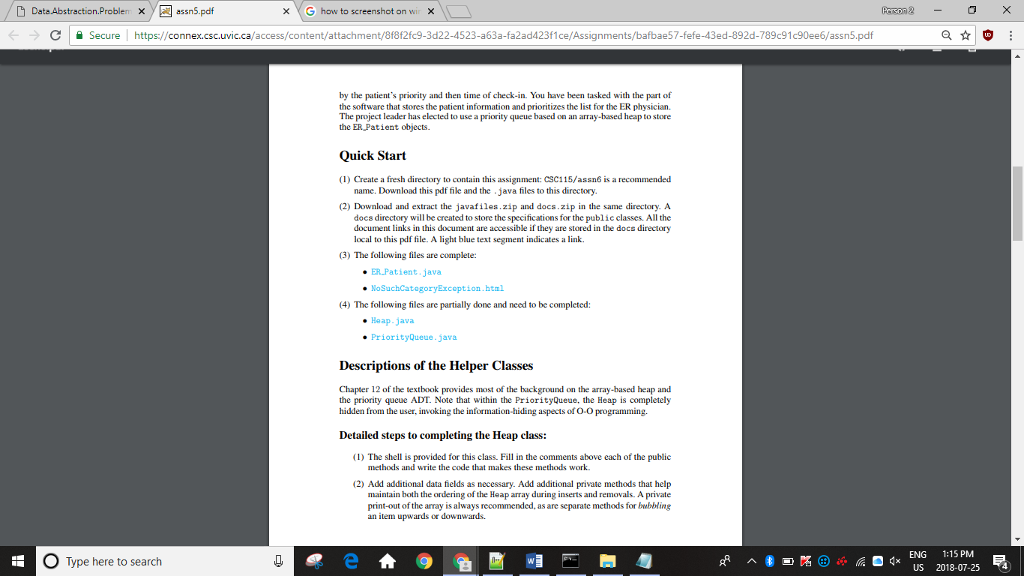 to be completed using the Vector Class. I need help with Heap.java