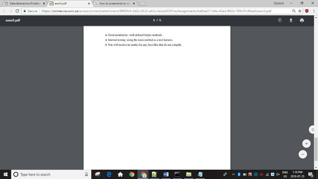 as it is as we cannot use arrays to complete the assignment.