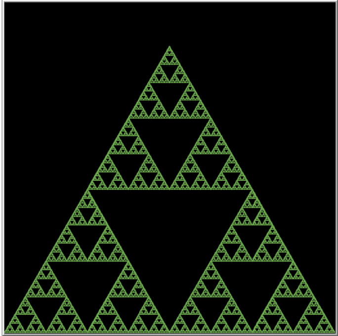IN NETLOGO CODE Create a Sierpinski Triangle Starting from the bottom left