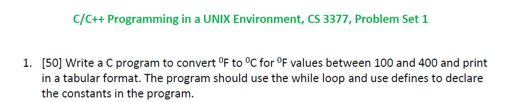  Plase note the guidelines Thank you: C/C++ Programming in a UNIX