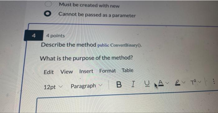 binNum="""; \} public void convertBinNum(int decNum) \{ while ( decNum >=1) \{