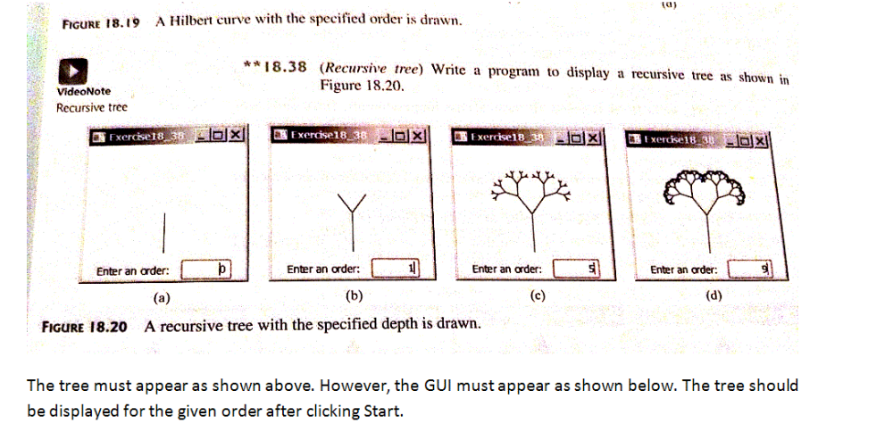  JAVA PROGRAM. PLEASE USE ECLIPSE Create a class RecursiveTree that extends