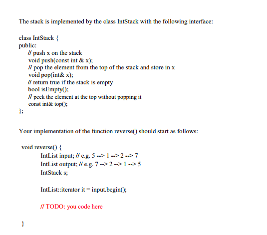 code to reverse a linked list using a stack. You must use