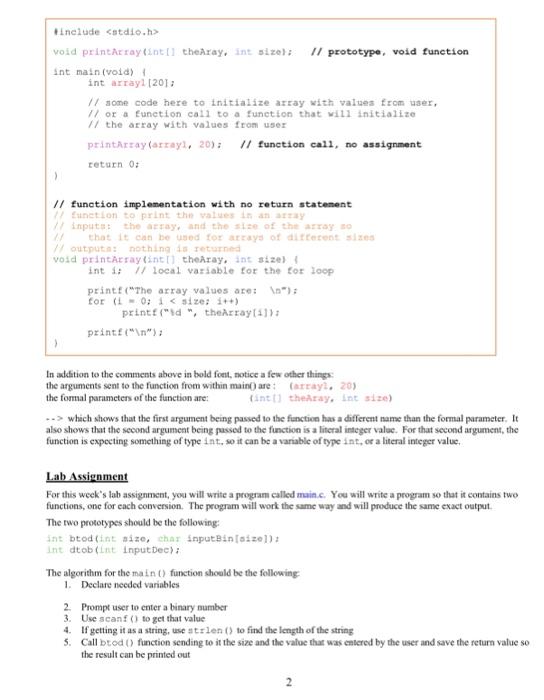 zoom in for better vision CpSe 1111 Lab 9 Functions Overview This