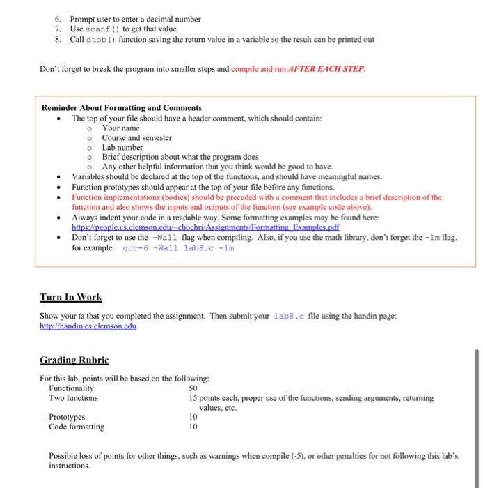 week, you will gain some experience with functions by creating two functions