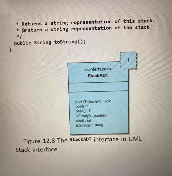 * @version 4.0 o public interface StackADT * Adds the specified element