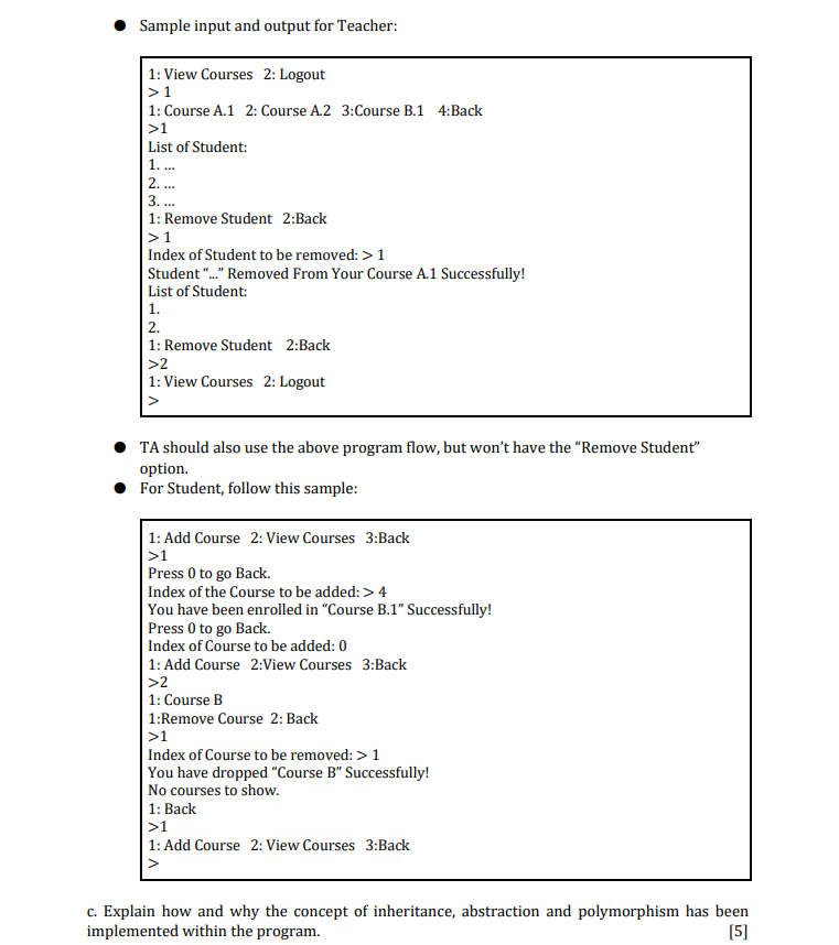 does not overlap with any previously registered course. Once enrolled, they should