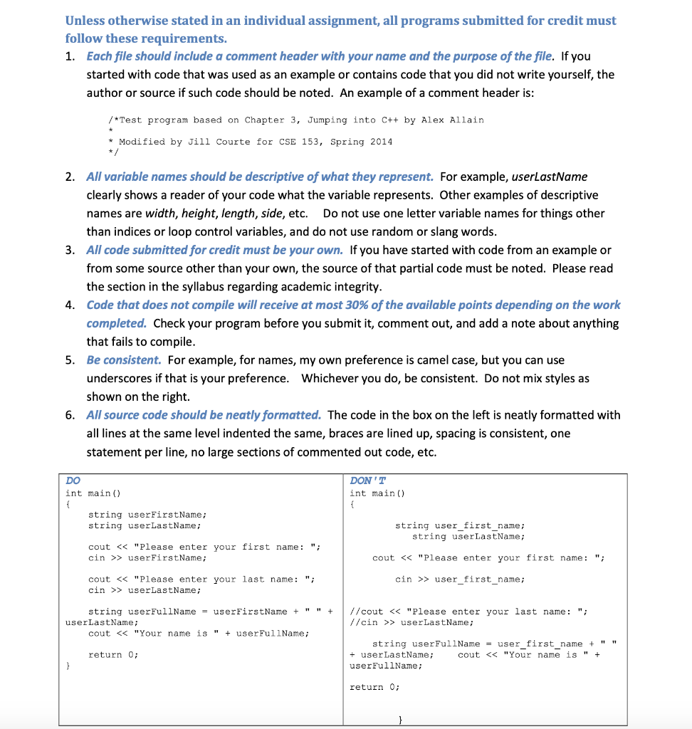 for their first name and inputs it into a variable 2. Outputs
