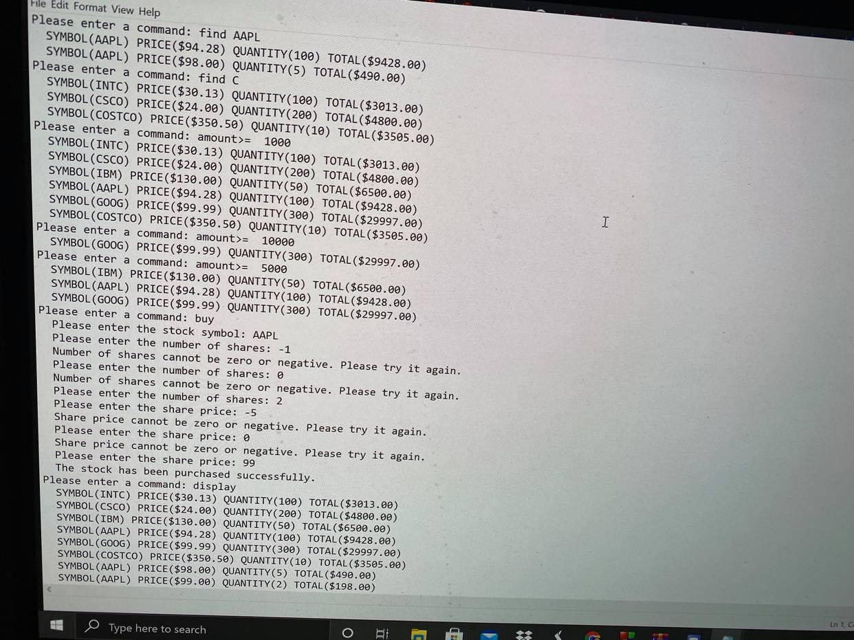 enhance your BuyStocks.cppand name it as BuyStockCmd that uses commands instead of