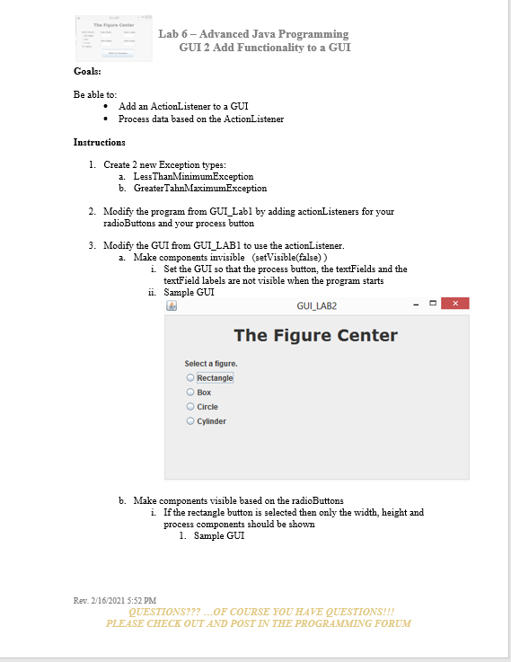 Help Will be Greatly Appreciated!! This is the code you will start